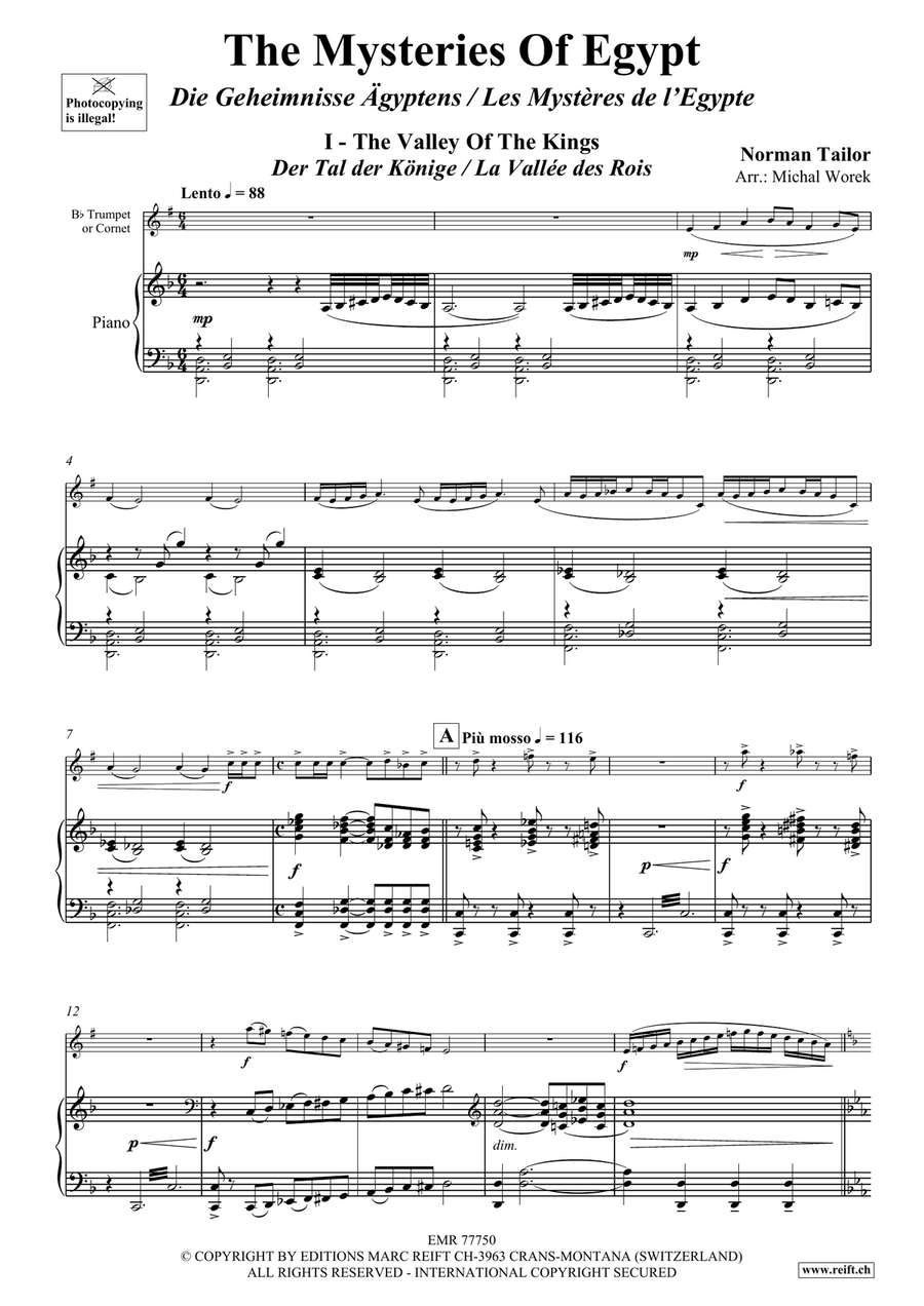 The Mysteries Of Egypt The Mysteries Of Egypt Cornet scores gallery preview page 5