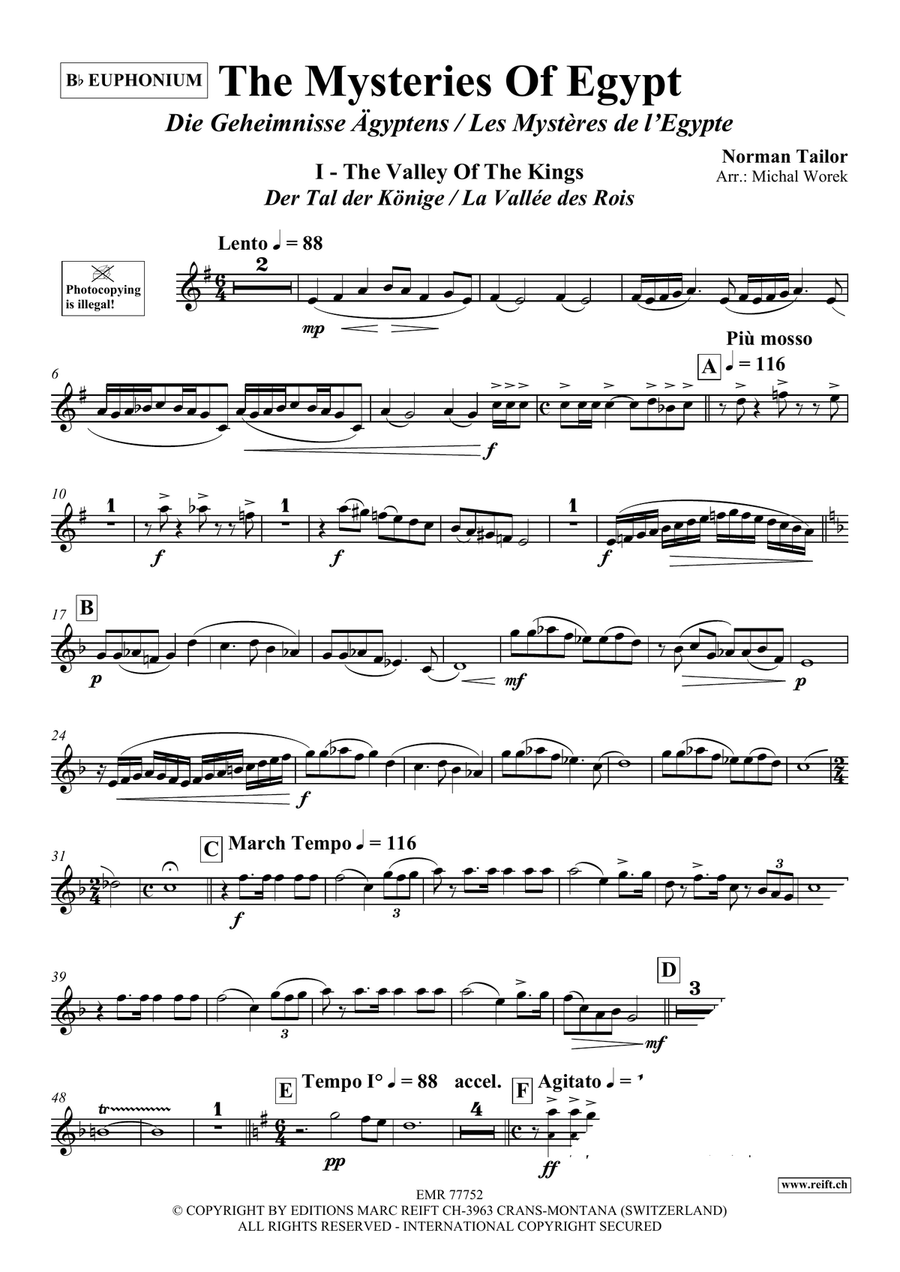 The Mysteries Of Egypt The Mysteries Of Egypt Euphonium scores gallery preview page 4