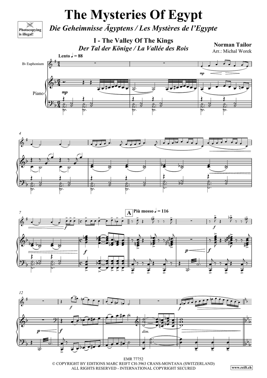 The Mysteries Of Egypt The Mysteries Of Egypt Euphonium scores gallery preview page 5