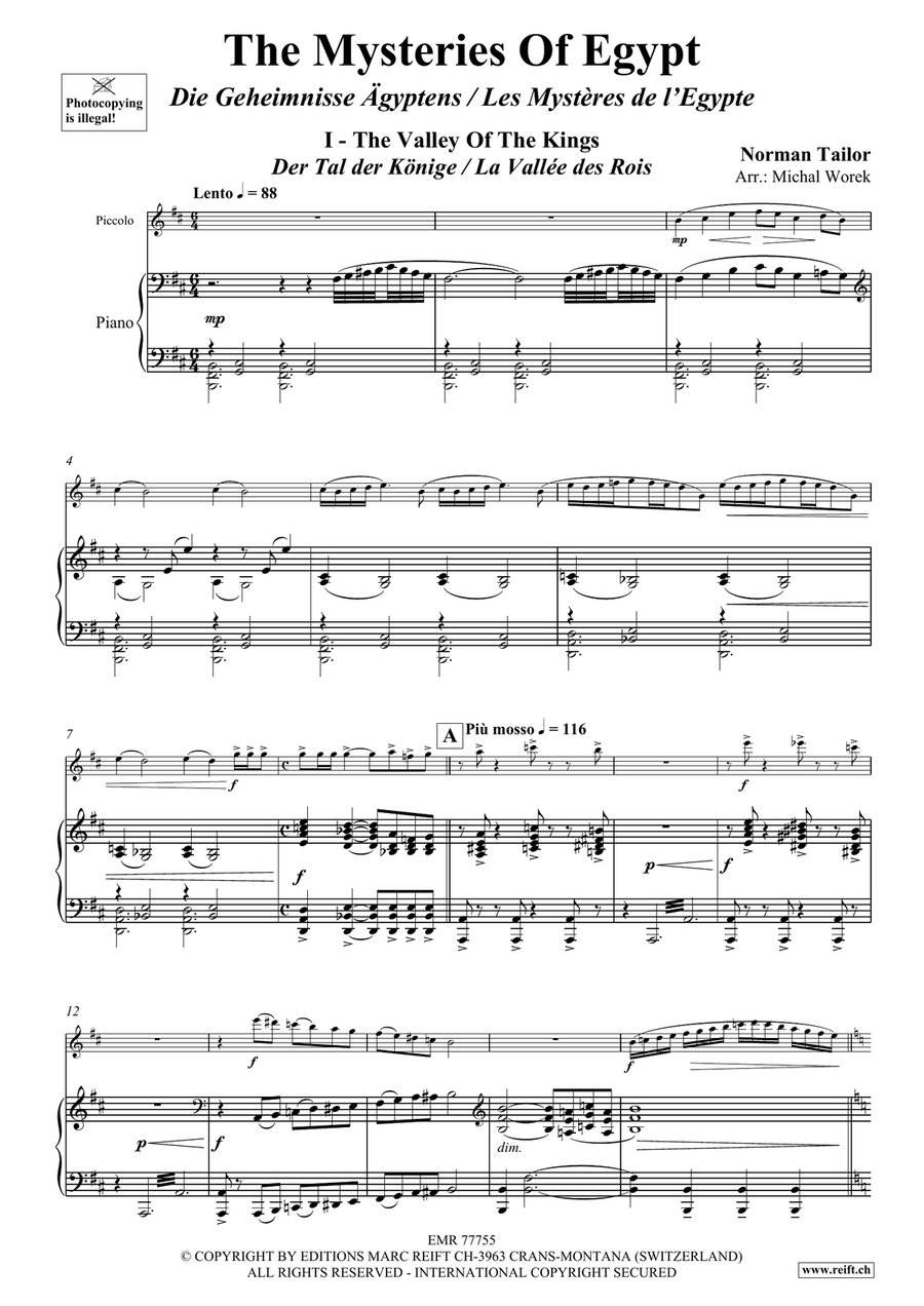 The Mysteries Of Egypt The Mysteries Of Egypt Piccolo scores gallery preview page 5