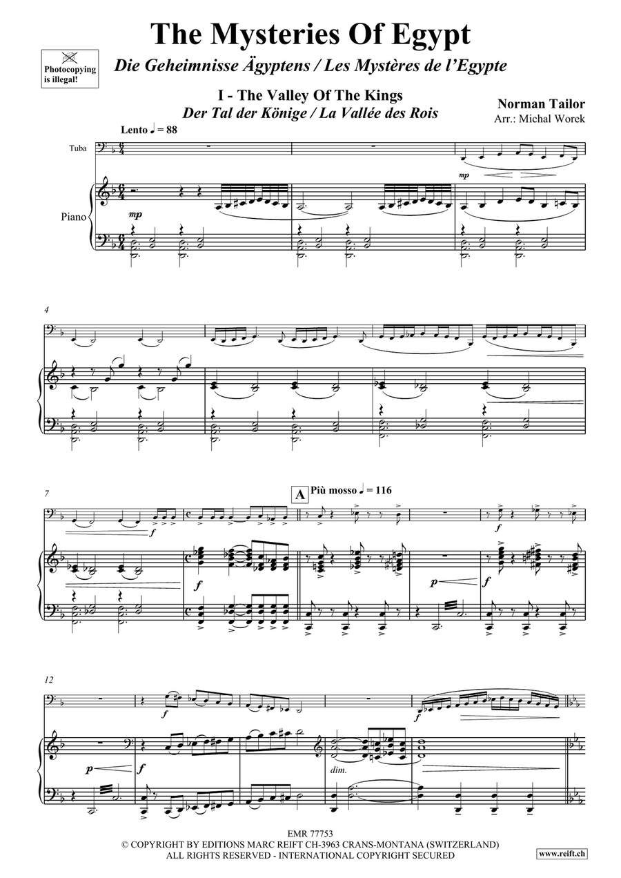 The Mysteries Of Egypt The Mysteries Of Egypt Tuba scores gallery preview page 5