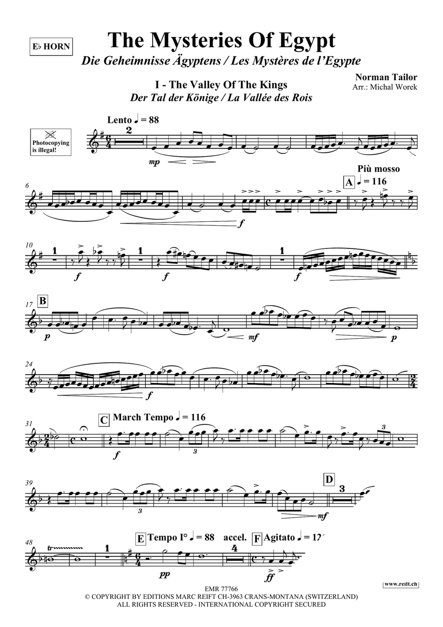 The Mysteries Of Egypt The Mysteries Of Egypt Horn scores gallery preview page 4