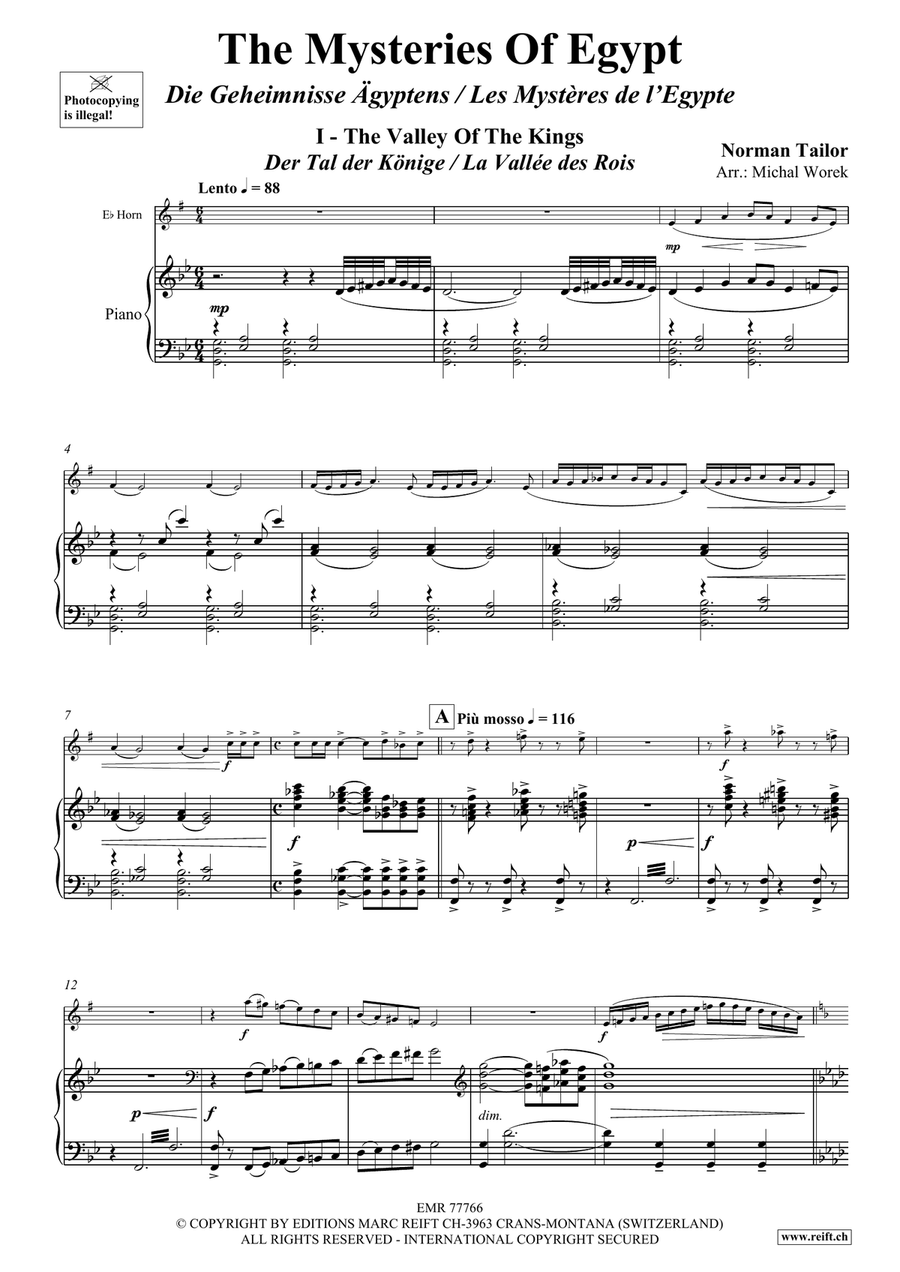 The Mysteries Of Egypt The Mysteries Of Egypt Horn scores gallery preview page 5