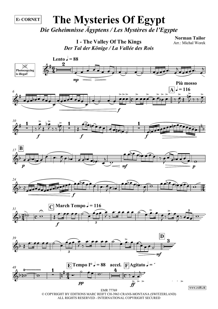 The Mysteries Of Egypt The Mysteries Of Egypt Cornet scores gallery preview page 4