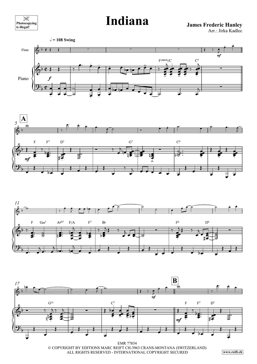 Indiana Indiana Flute Solo scores gallery preview page 4
