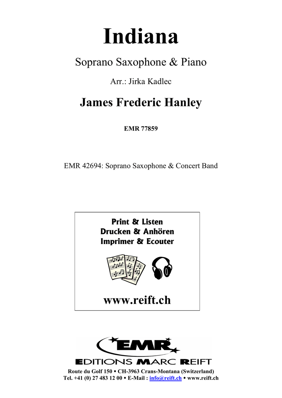Indiana by Jirka Kadlec Soprano Saxophone - Sheet Music page 2