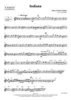 Indiana Baritone Saxophone scores gallery preview page 3