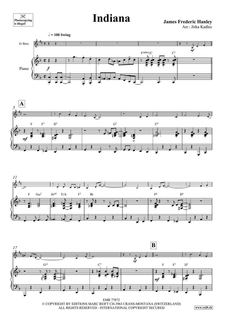 Indiana Indiana Voice Solo scores gallery preview page 4