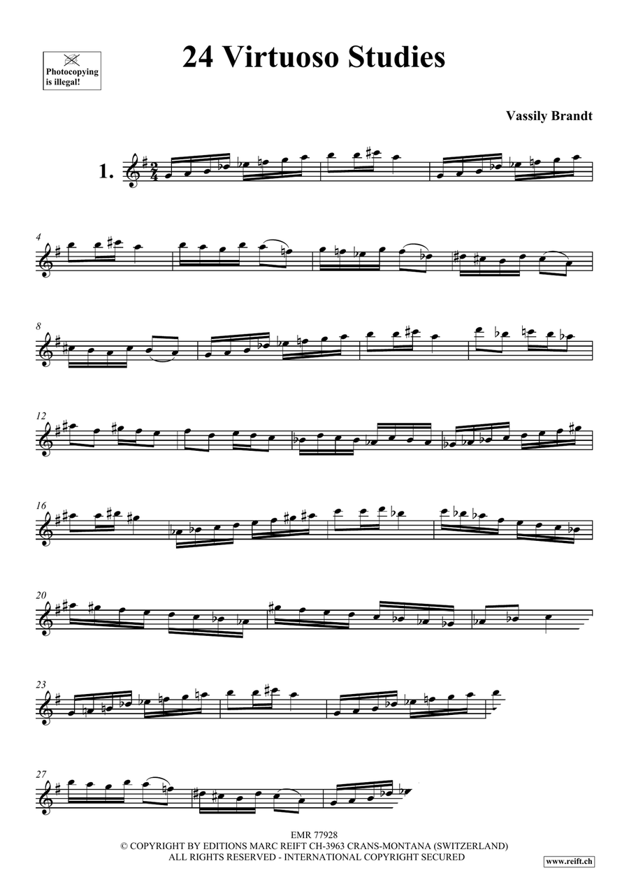 24 Virtuoso Studies 24 Virtuoso Studies Piccolo scores gallery preview page 3