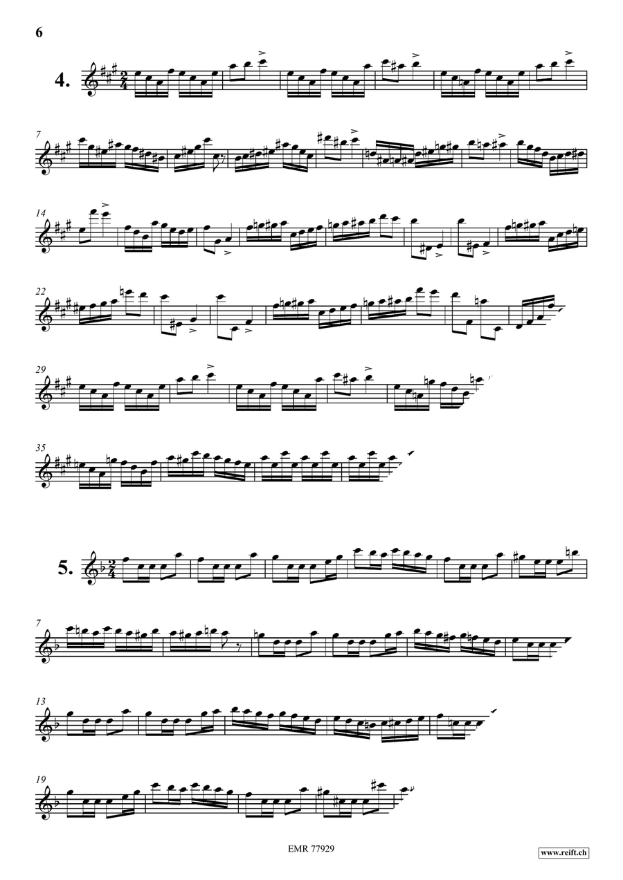 24 Virtuoso Studies 24 Virtuoso Studies Flute Solo scores gallery preview page 6