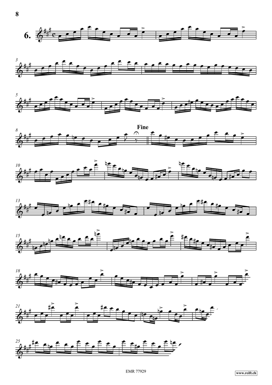 24 Virtuoso Studies 24 Virtuoso Studies Flute Solo scores gallery preview page 7