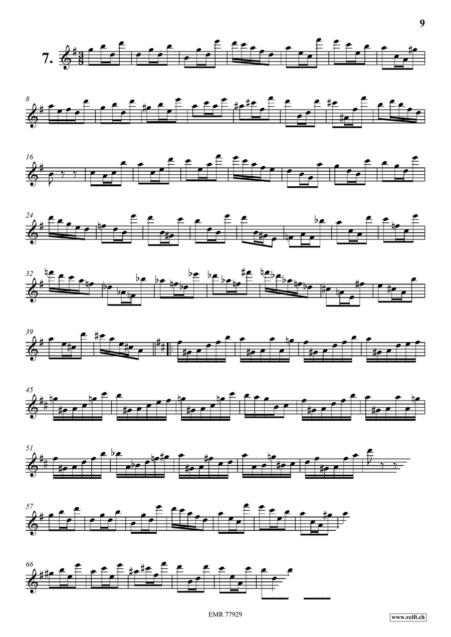 24 Virtuoso Studies 24 Virtuoso Studies Flute Solo scores gallery preview page 8