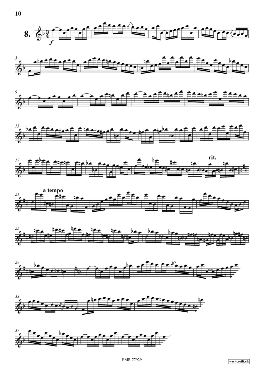 24 Virtuoso Studies 24 Virtuoso Studies Flute Solo scores gallery preview page 9