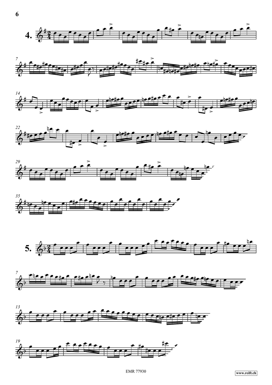24 Virtuoso Studies 24 Virtuoso Studies Oboe Solo scores gallery preview page 6