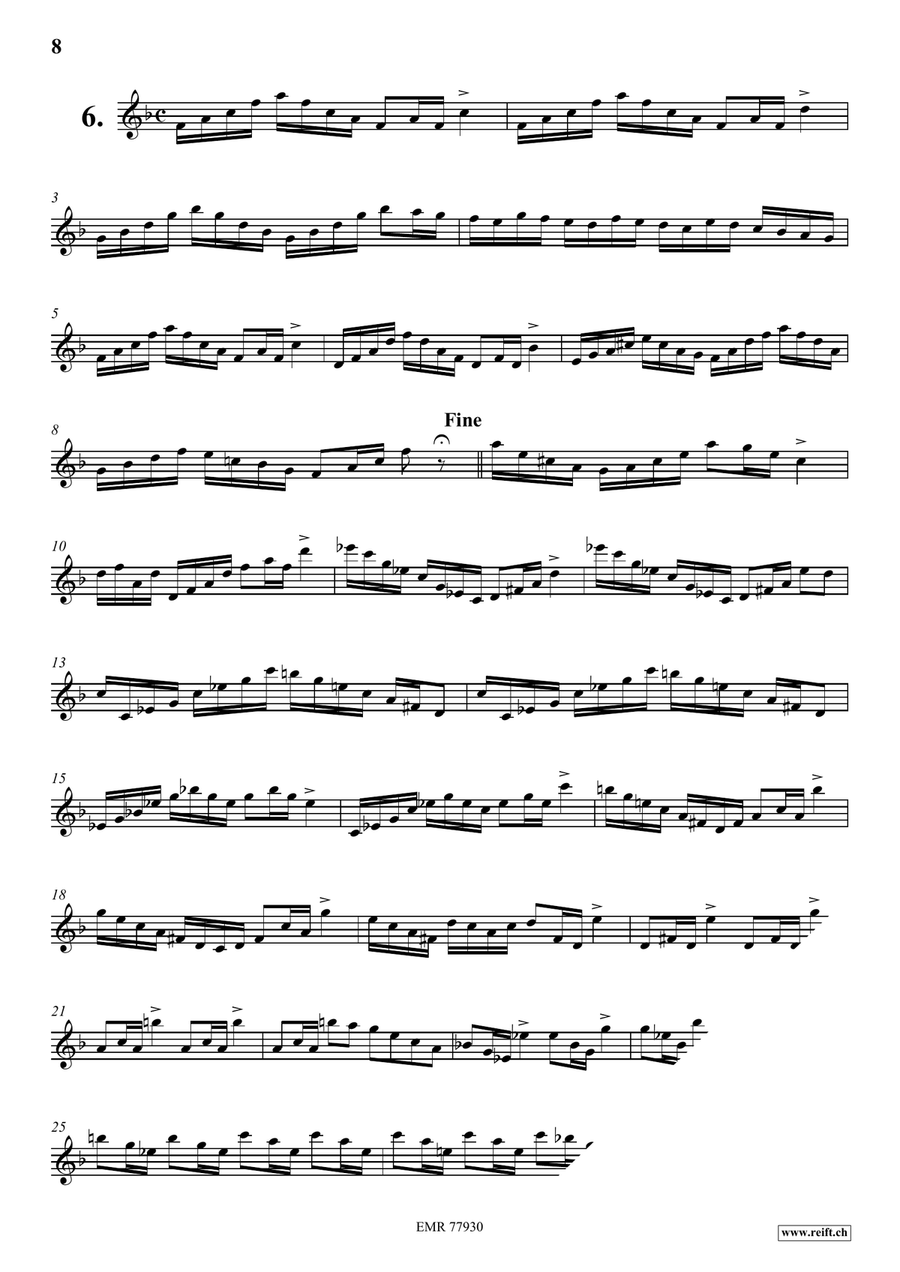 24 Virtuoso Studies 24 Virtuoso Studies Oboe Solo scores gallery preview page 7