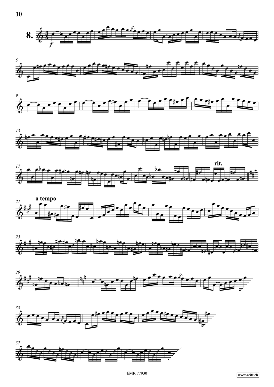 24 Virtuoso Studies 24 Virtuoso Studies Oboe Solo scores gallery preview page 9