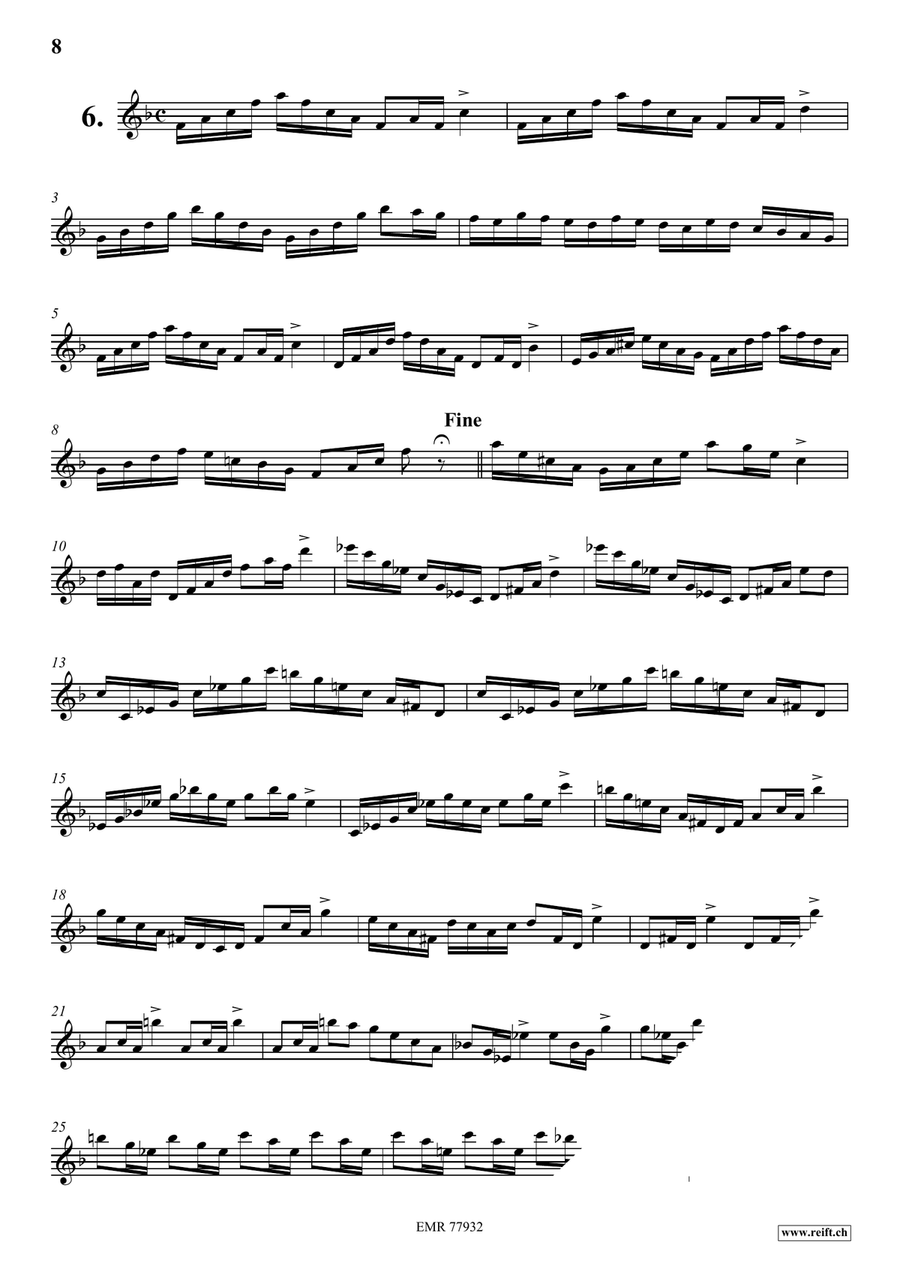 24 Virtuoso Studies 24 Virtuoso Studies Clarinet Solo scores gallery preview page 7