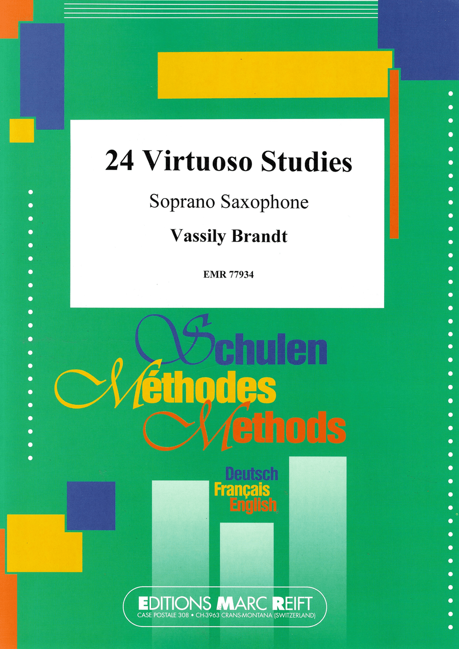 24 Virtuoso Studies 24 Virtuoso Studies Soprano Saxophone scores gallery preview page 1