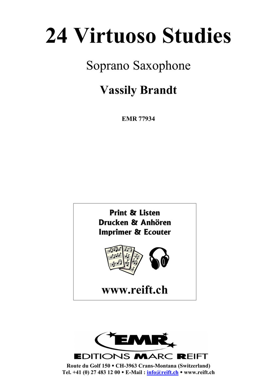 24 Virtuoso Studies 24 Virtuoso Studies Soprano Saxophone scores gallery preview page 2