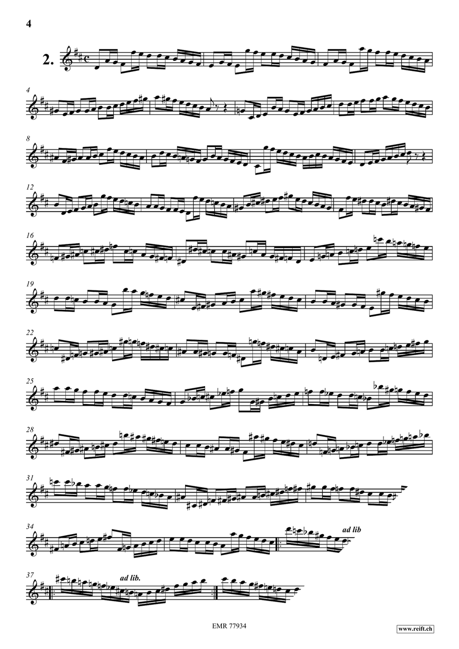 24 Virtuoso Studies 24 Virtuoso Studies Soprano Saxophone scores gallery preview page 4