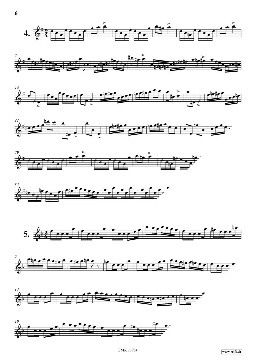 24 Virtuoso Studies 24 Virtuoso Studies Soprano Saxophone scores gallery preview page 6