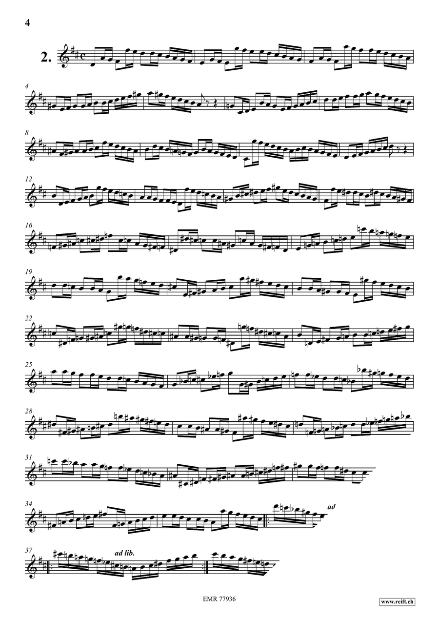 24 Virtuoso Studies 24 Virtuoso Studies Tenor Saxophone scores gallery preview page 4
