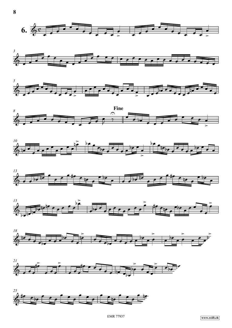 24 Virtuoso Studies 24 Virtuoso Studies Baritone Saxophone scores gallery preview page 7