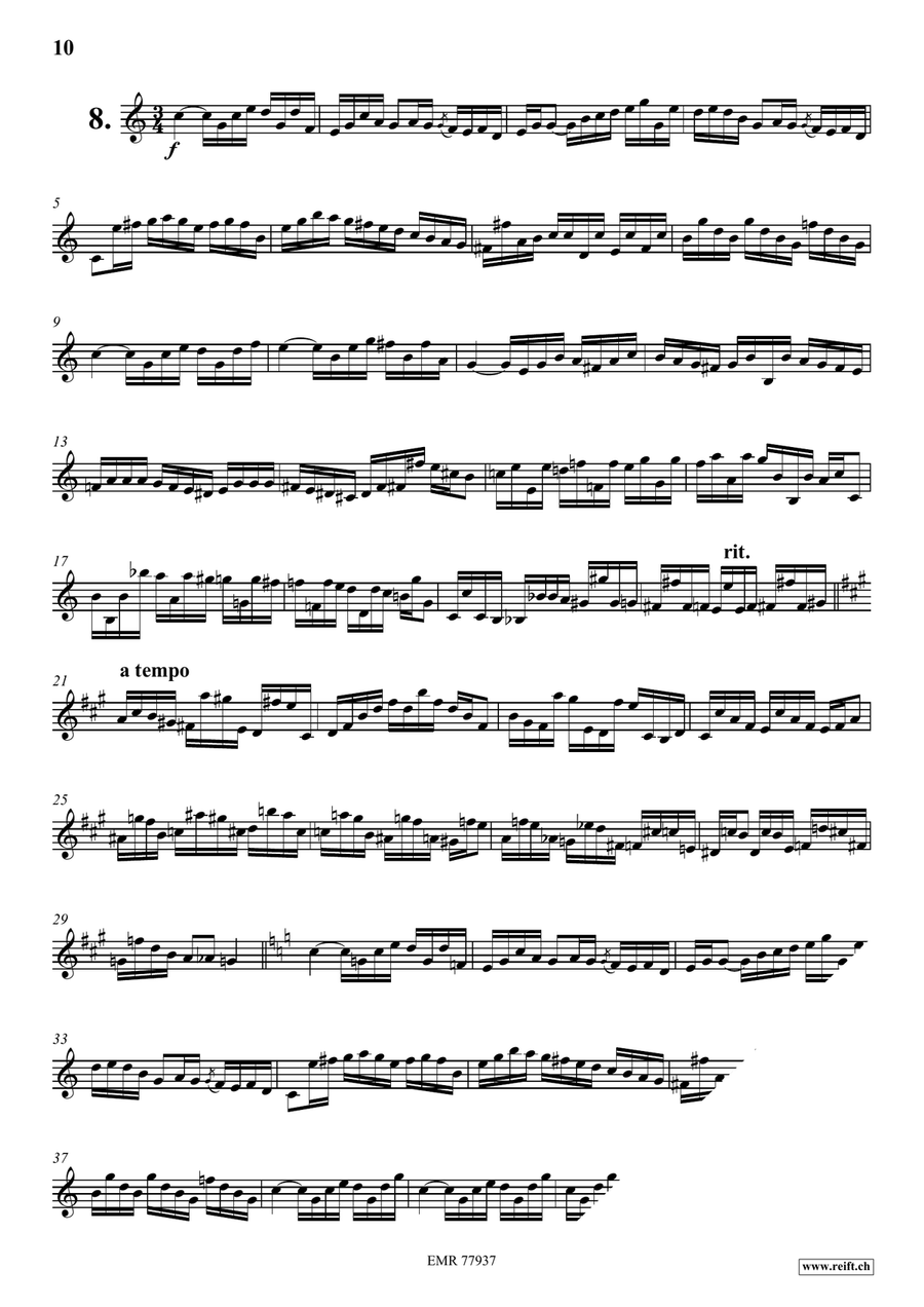 24 Virtuoso Studies 24 Virtuoso Studies Baritone Saxophone scores gallery preview page 9