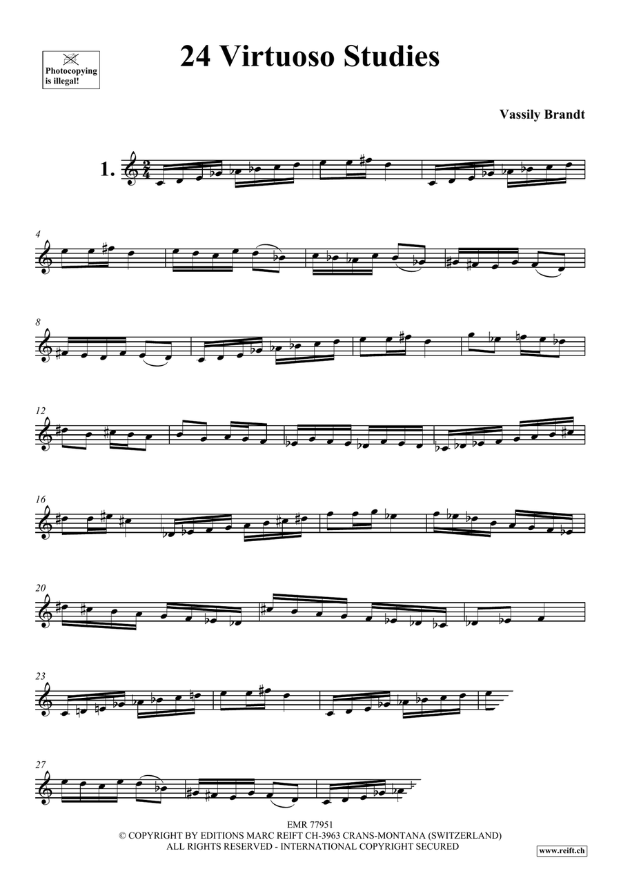 24 Virtuoso Studies 24 Virtuoso Studies Score scores gallery preview page 3