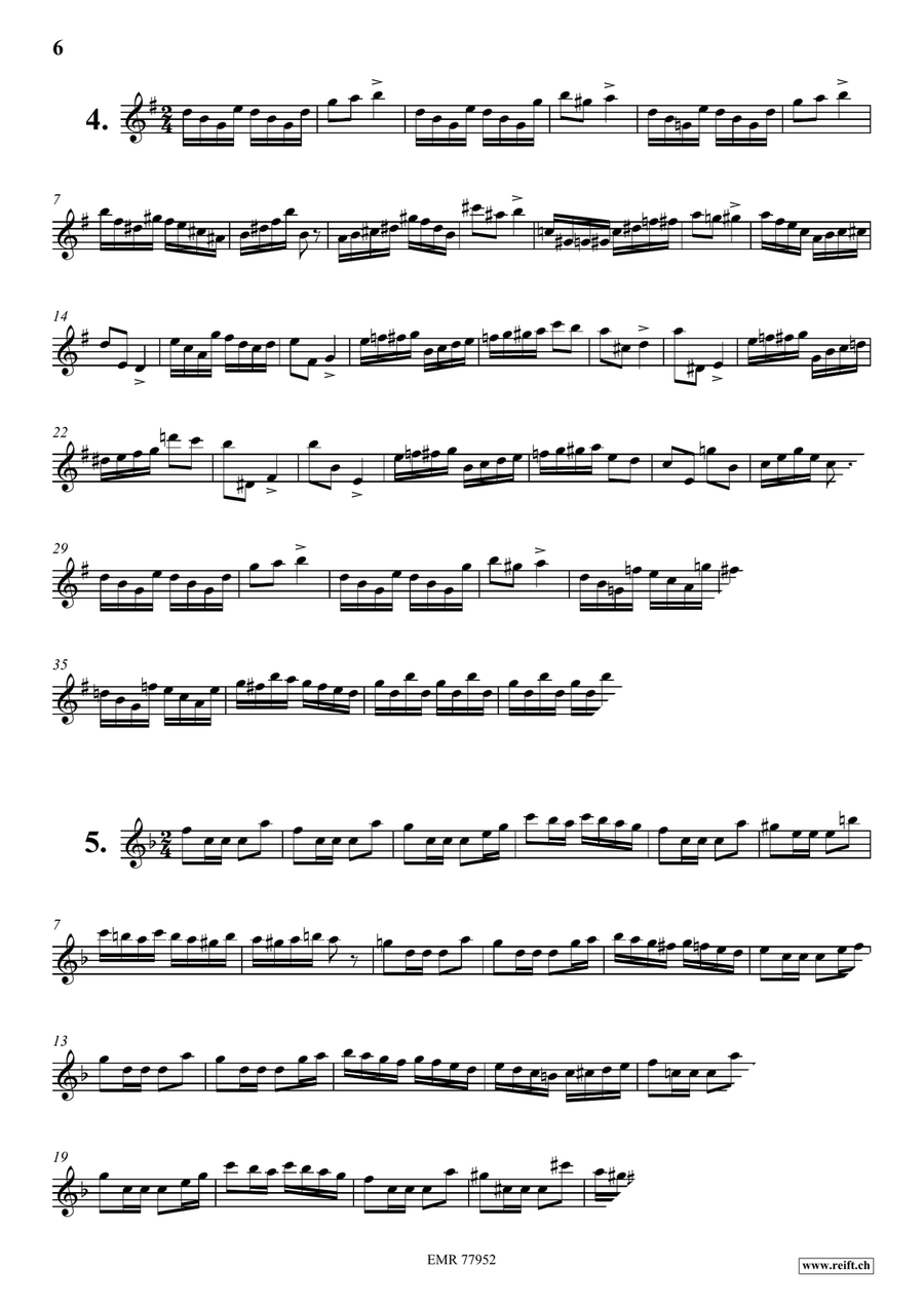 24 Virtuoso Studies 24 Virtuoso Studies Violin Solo scores gallery preview page 6