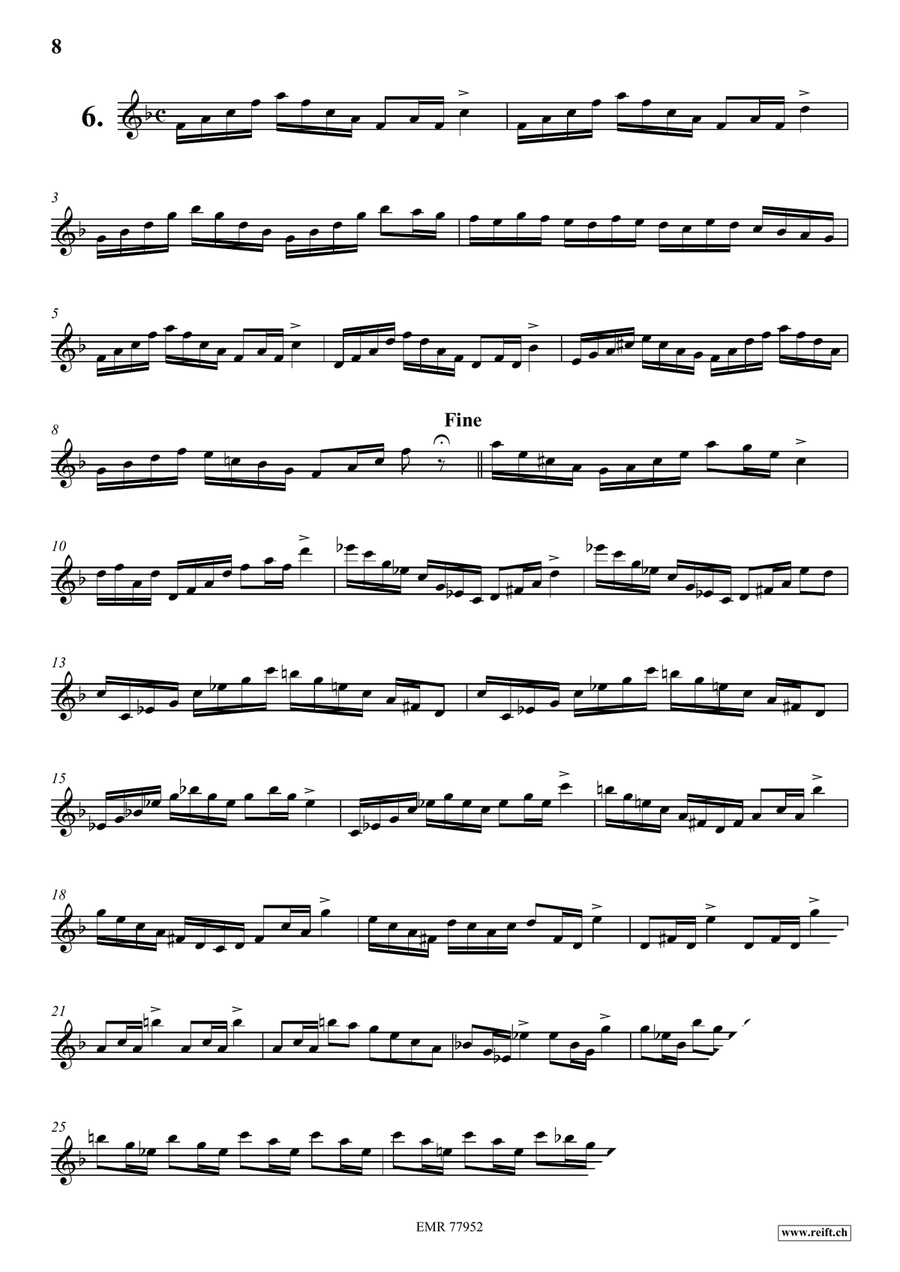 24 Virtuoso Studies 24 Virtuoso Studies Violin Solo scores gallery preview page 7