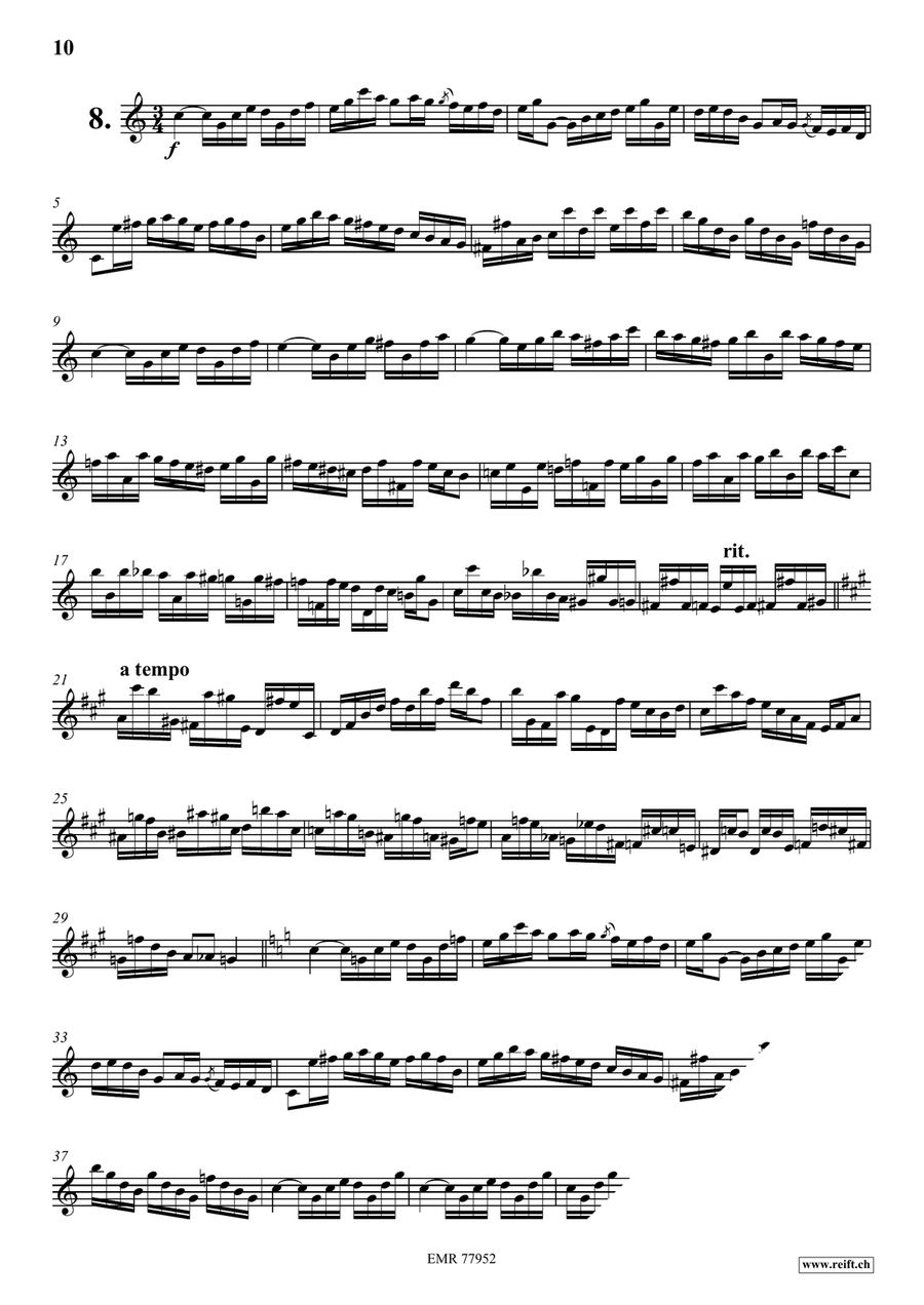 24 Virtuoso Studies 24 Virtuoso Studies Violin Solo scores gallery preview page 9
