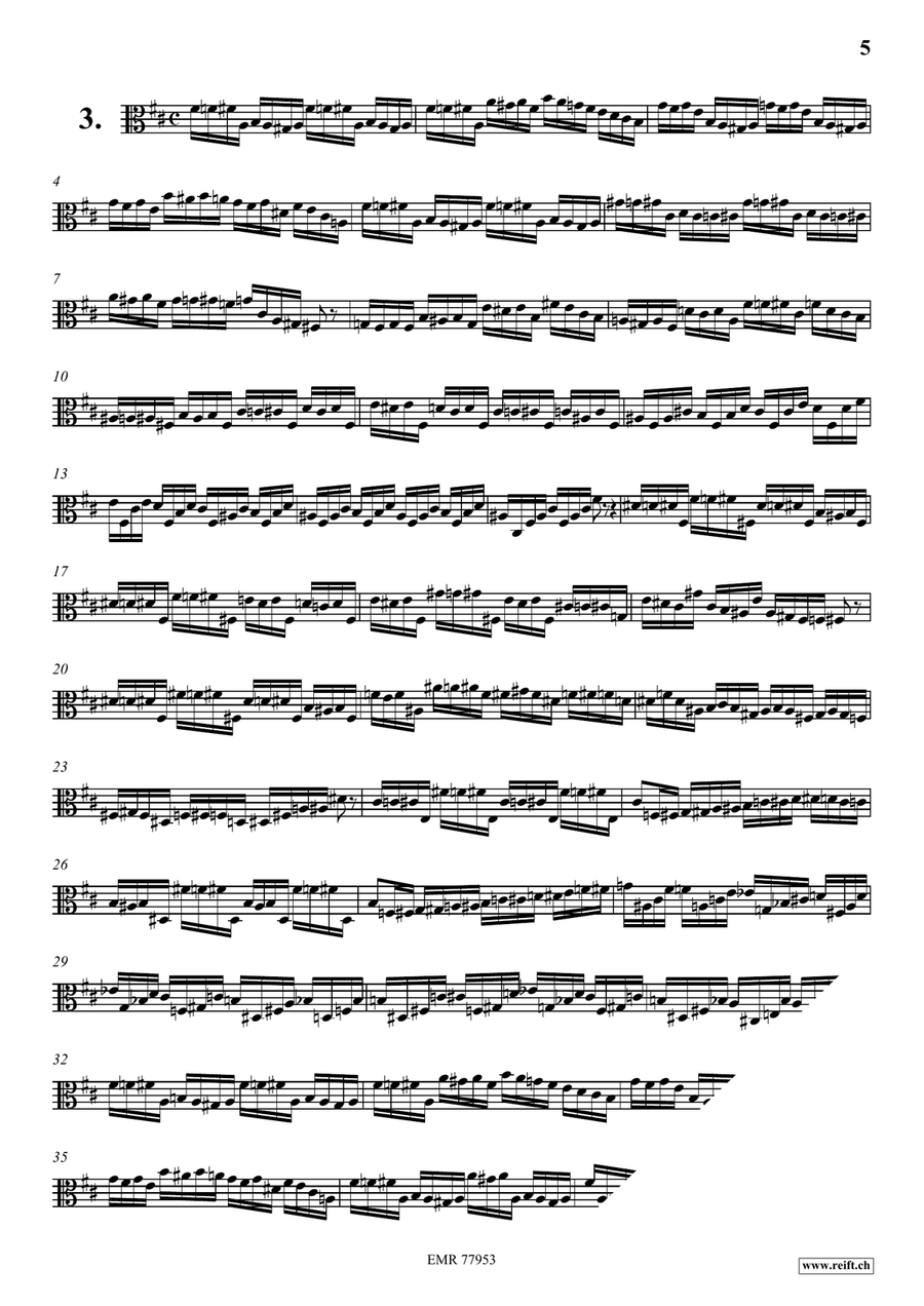 24 Virtuoso Studies 24 Virtuoso Studies Viola Solo scores gallery preview page 5
