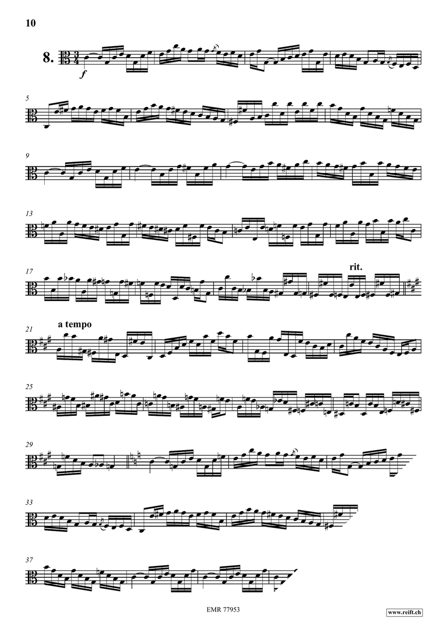 24 Virtuoso Studies 24 Virtuoso Studies Viola Solo scores gallery preview page 9