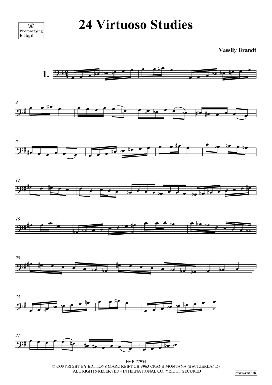 24 Virtuoso Studies 24 Virtuoso Studies Cello scores gallery preview page 3