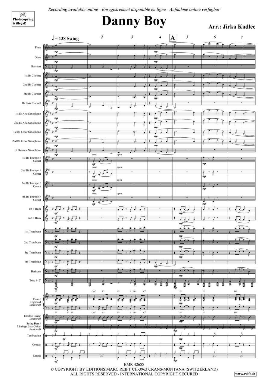 Danny Boy Danny Boy Concert Band scores gallery preview page 4