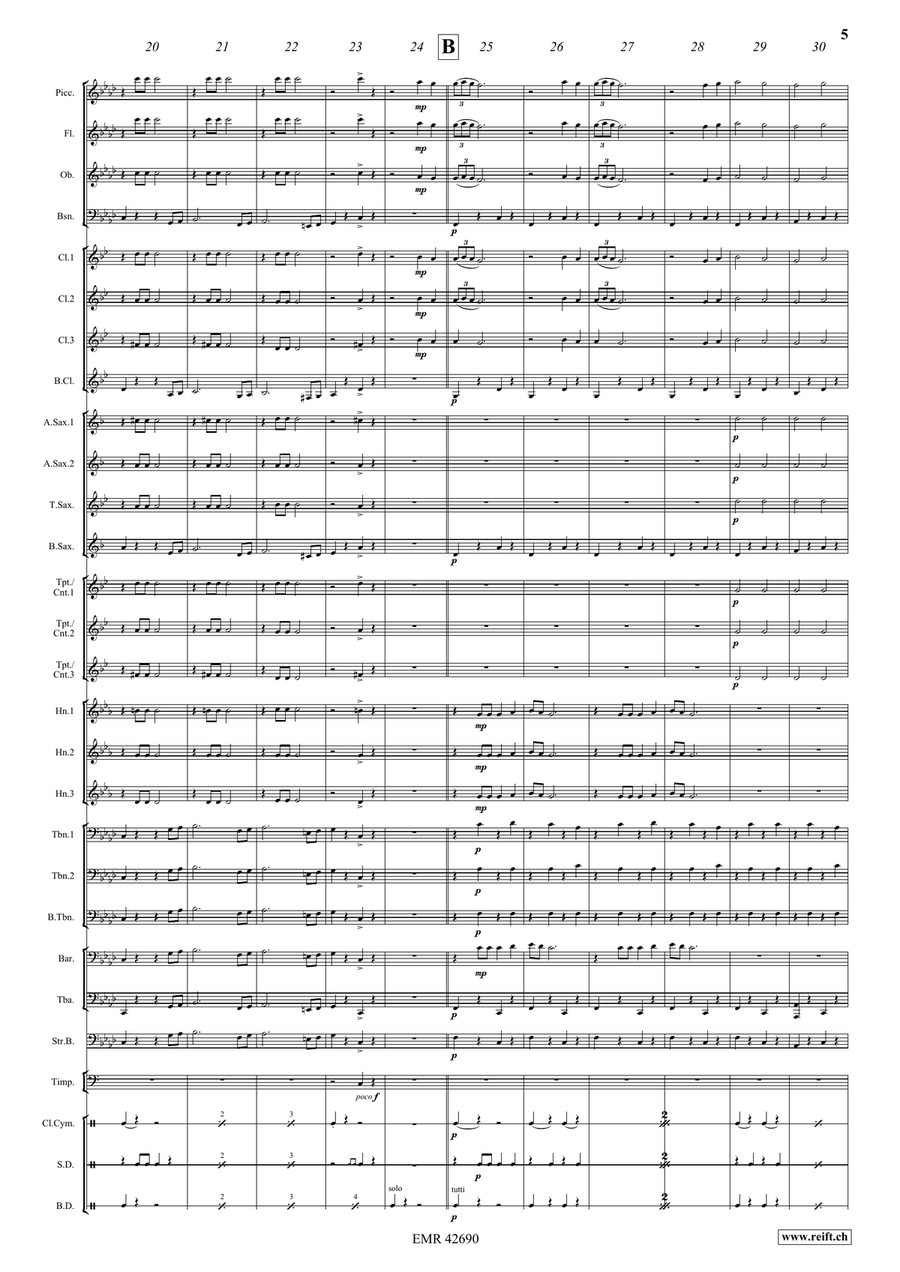 Joselito Bienvenida Joselito Bienvenida Concert Band scores gallery preview page 6