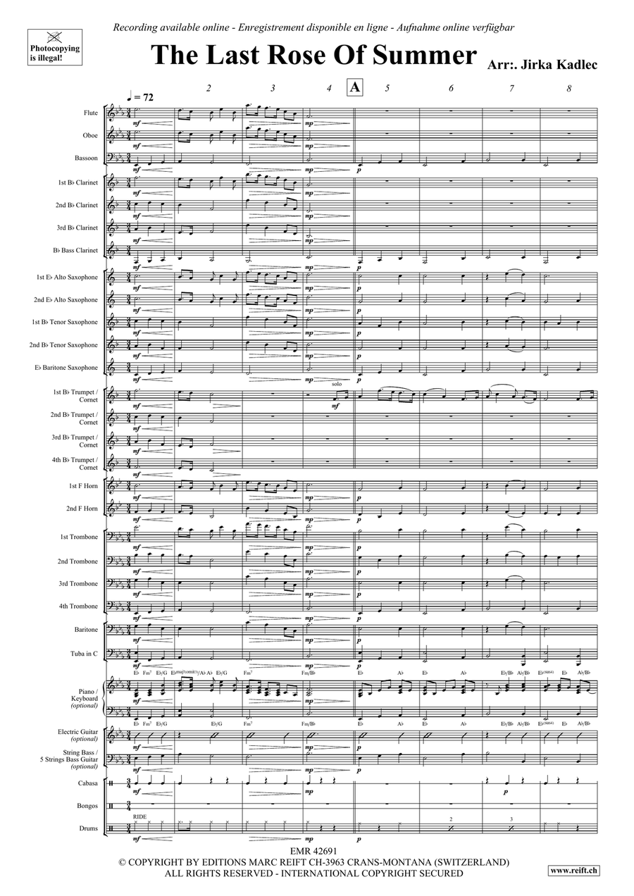 The Last Rose Of Summer The Last Rose Of Summer Concert Band scores gallery preview page 4