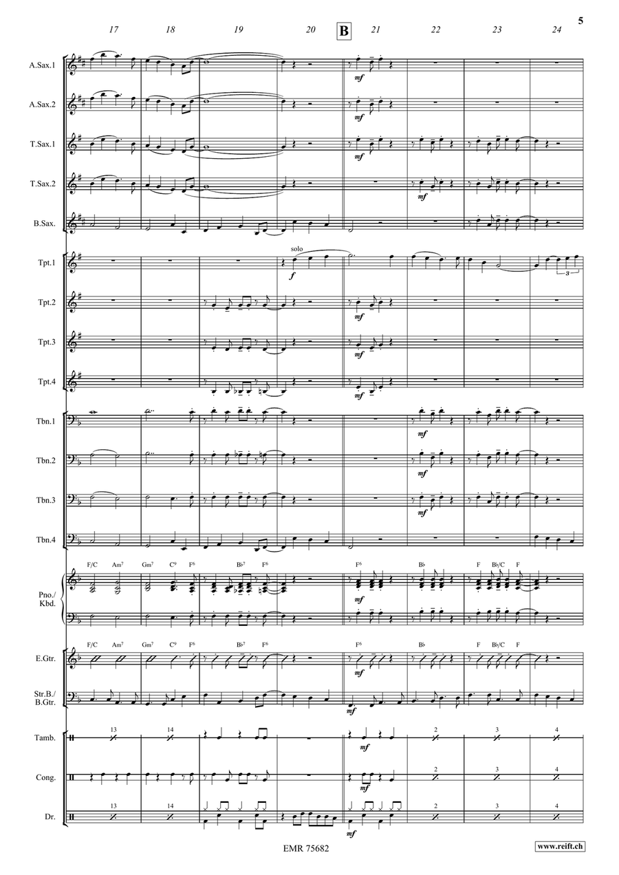 Danny Boy Danny Boy Big Band scores gallery preview page 6