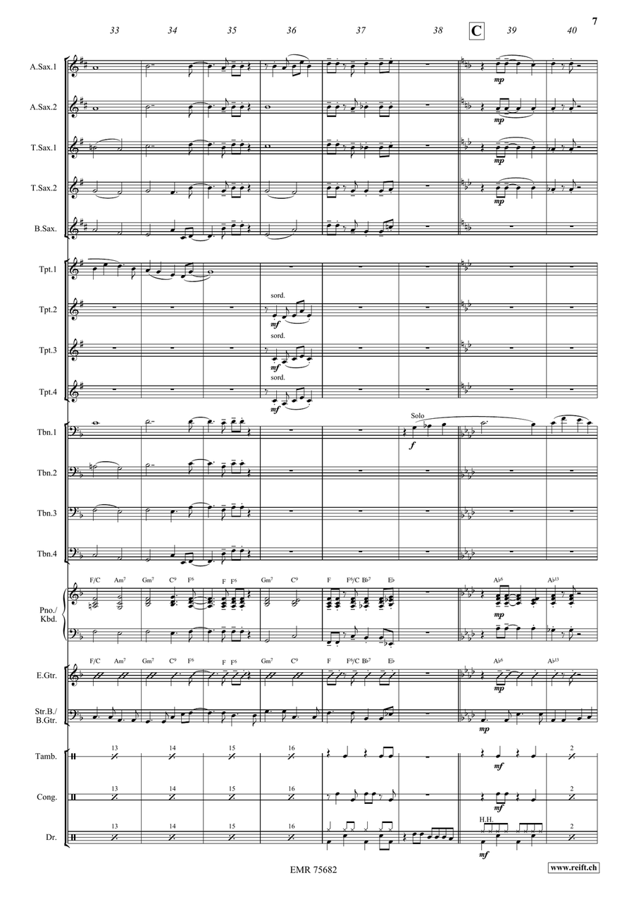 Danny Boy Danny Boy Big Band scores gallery preview page 8