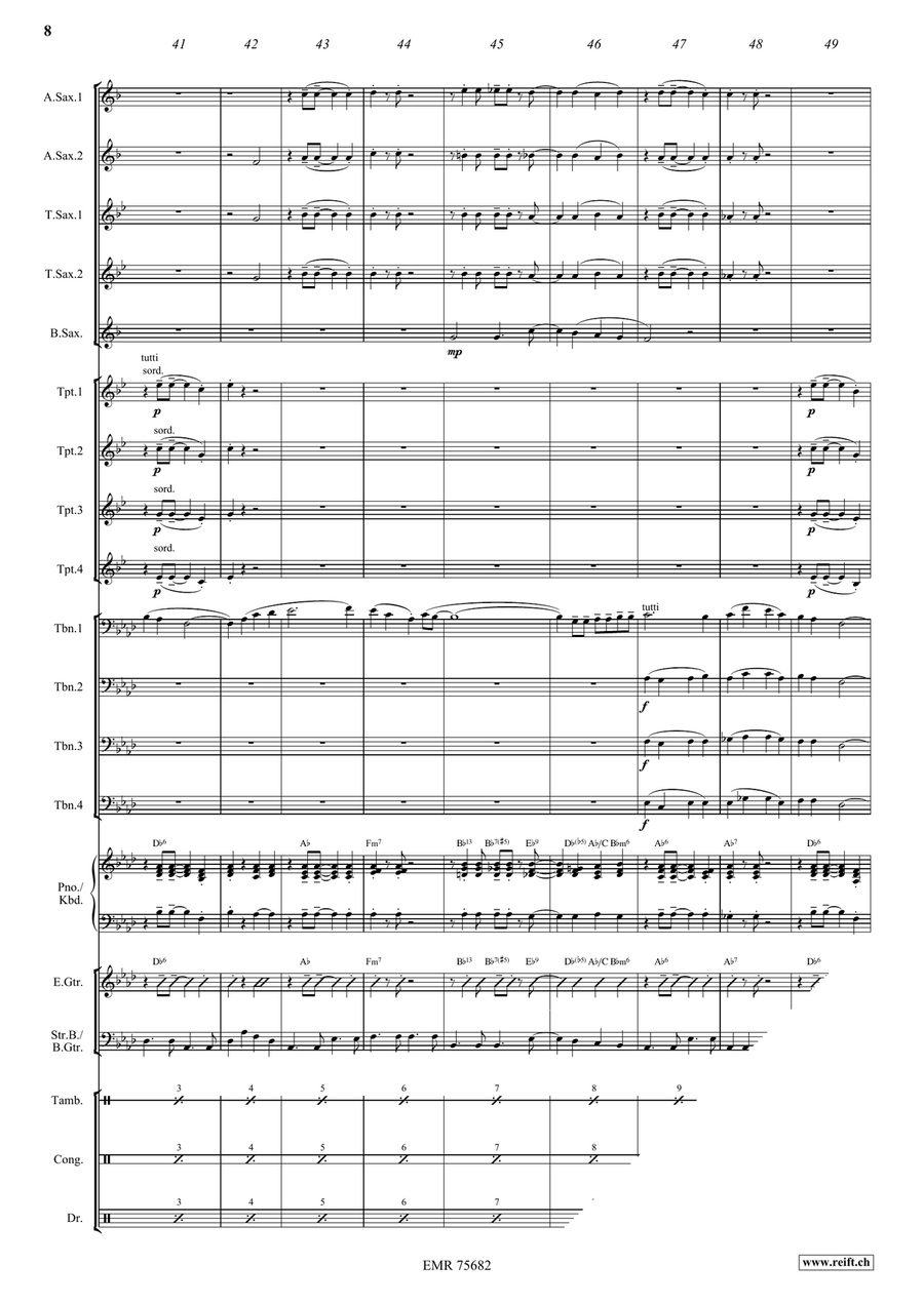 Danny Boy Danny Boy Big Band scores gallery preview page 9