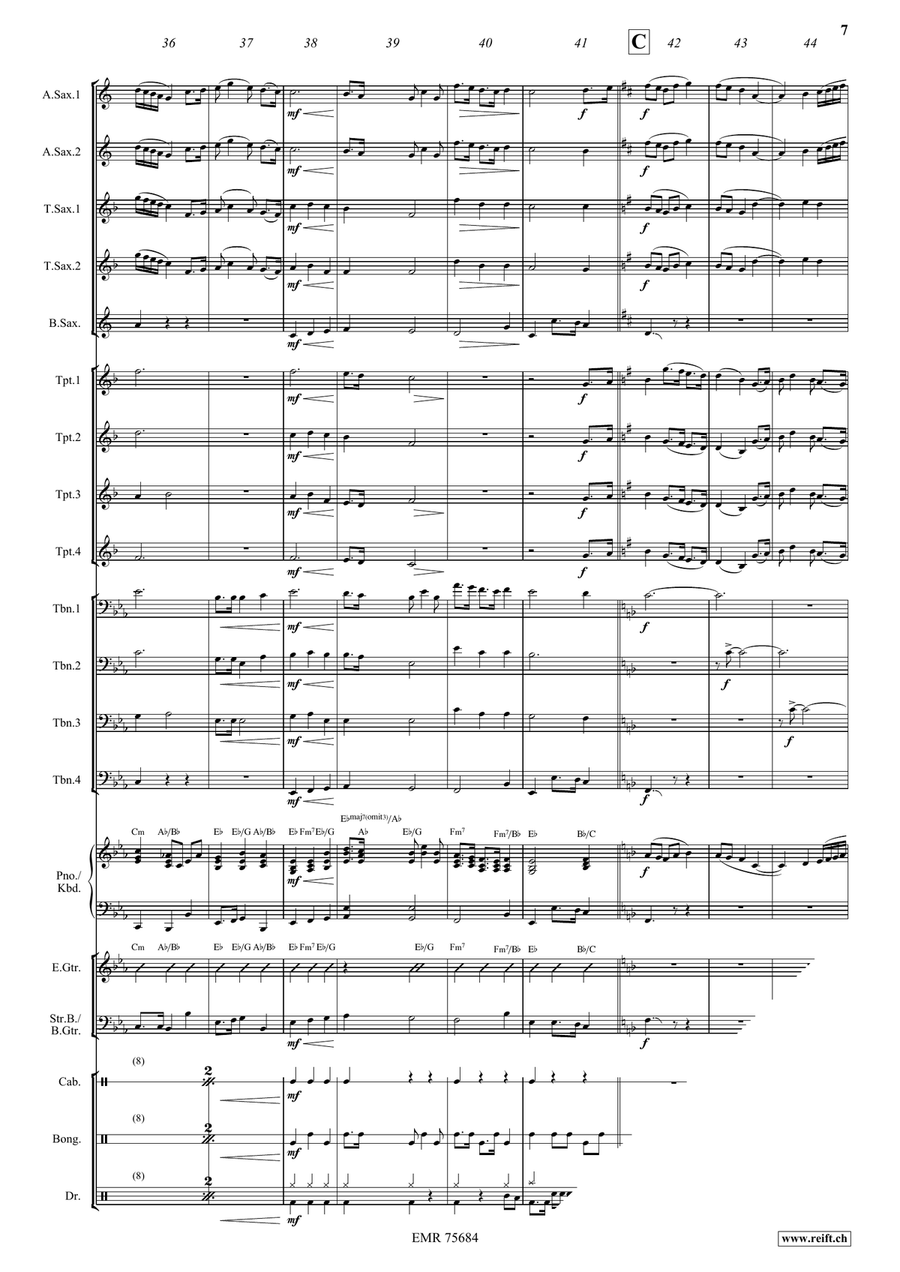The Last Rose Of Summer The Last Rose Of Summer Big Band scores gallery preview page 8