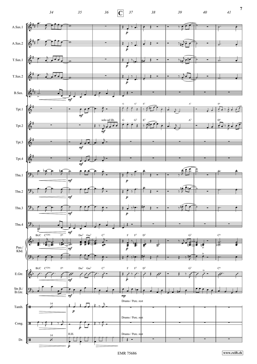 Indiana by Jirka Kadlec Big Band - Sheet Music page 8