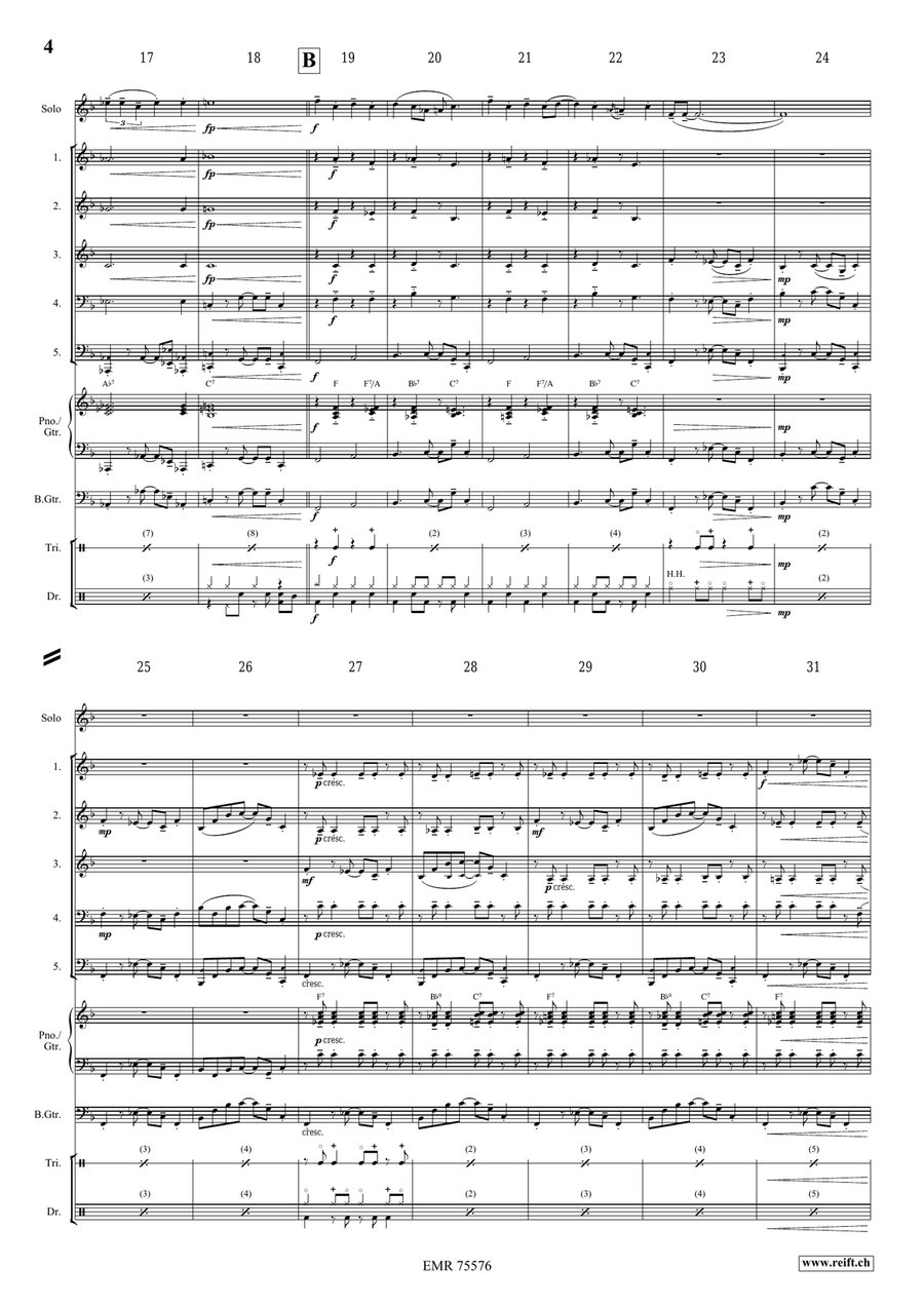 Slap That Bass Slap That Bass Woodwind Quintet scores gallery preview page 4