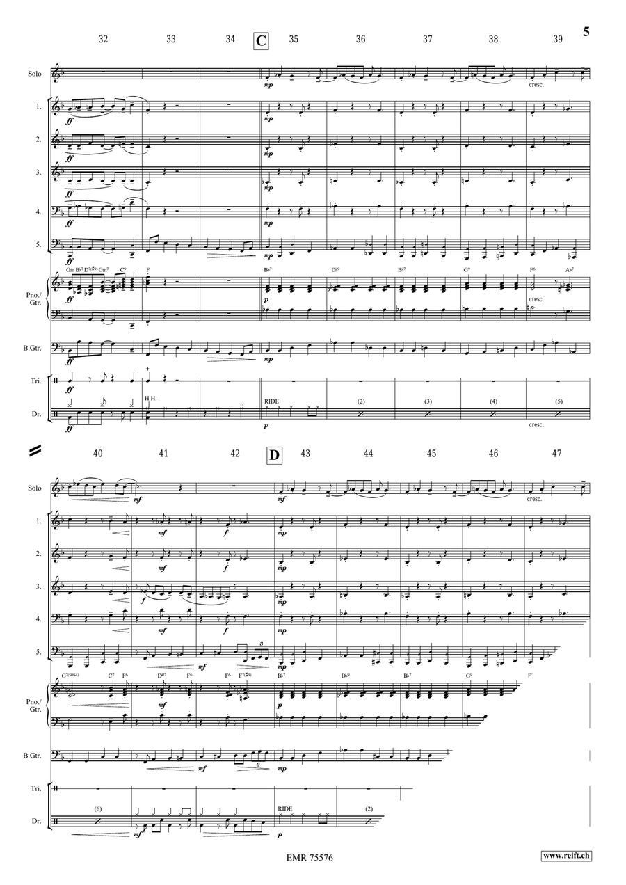 Slap That Bass Slap That Bass Woodwind Quintet scores gallery preview page 5