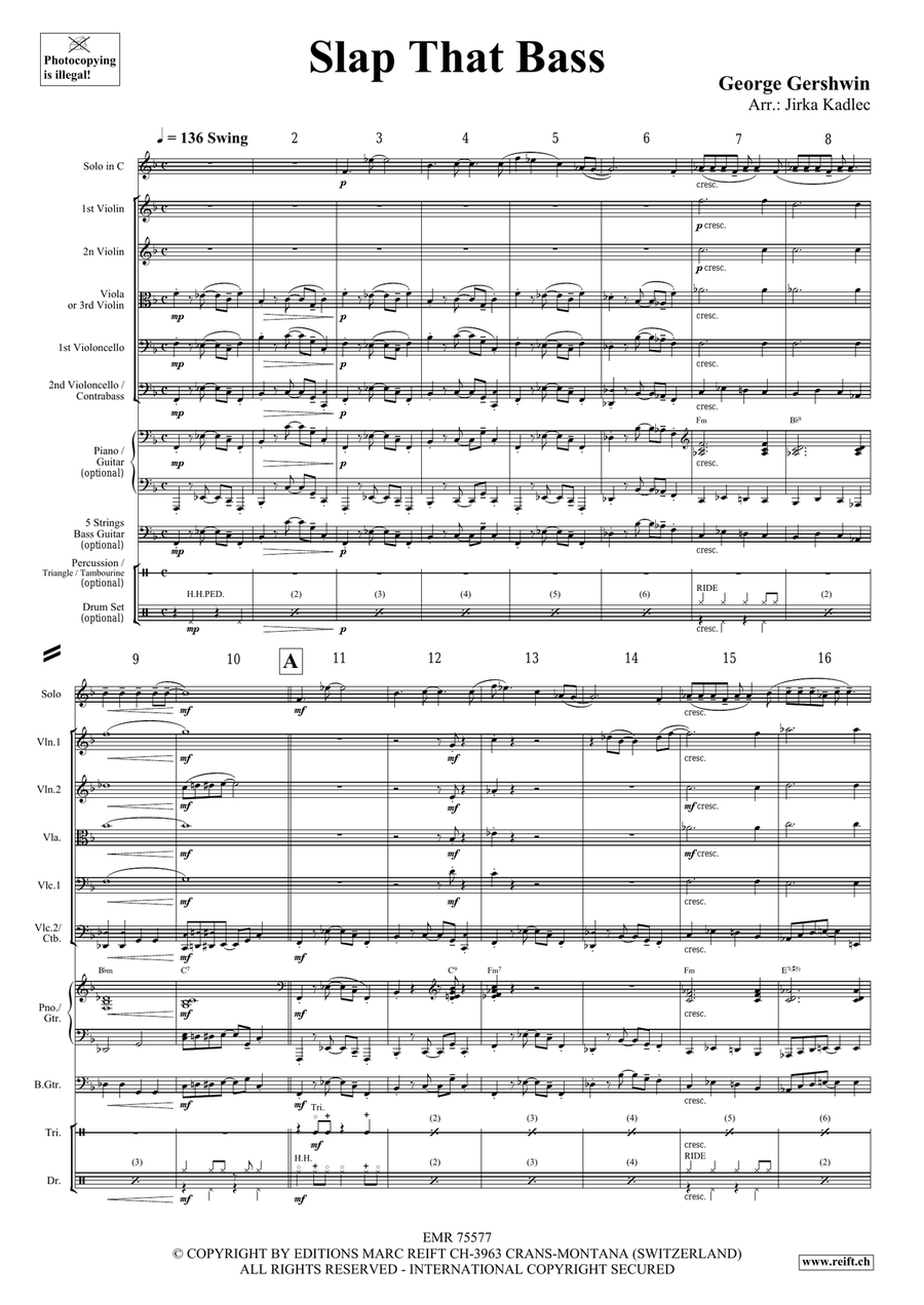 Slap That Bass Slap That Bass String Orchestra scores gallery preview page 3