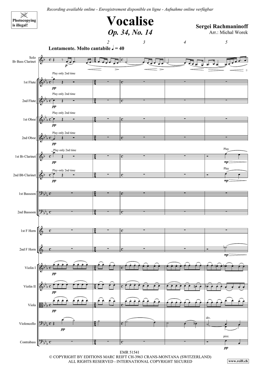 Vocalise Vocalise Orchestra scores gallery preview page 3