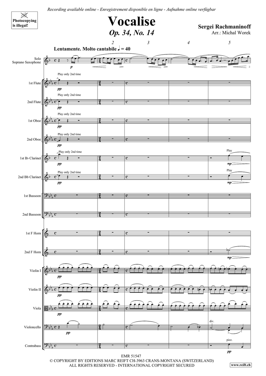 Vocalise Vocalise Orchestra scores gallery preview page 3