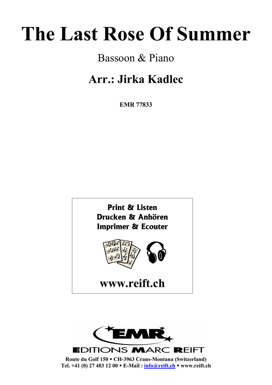 The Last Rose Of Summer The Last Rose Of Summer Bassoon Solo scores gallery preview page 2