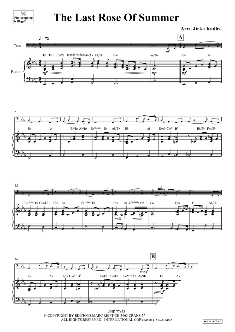 The Last Rose Of Summer The Last Rose Of Summer Tuba scores gallery preview page 3